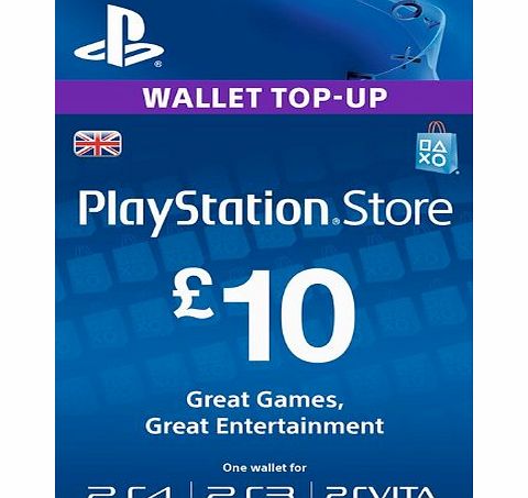 Sony PSN CARD 10 GBP WALLET TOP UP [Online Game Code]